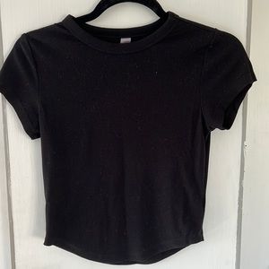Black Crop top